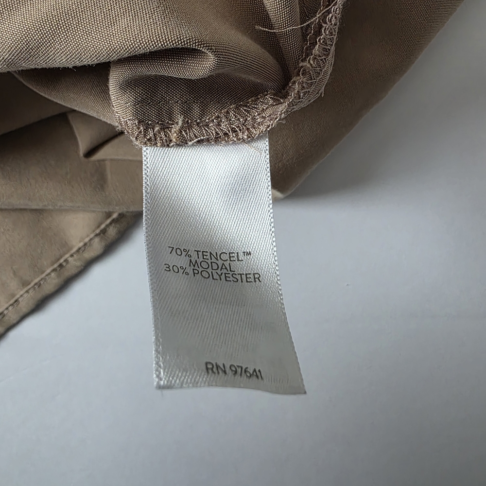 J. Jill Tunic Long Sleeve Sand-Washed Shirttail Tunic Brown Sugar Size MP - Picture 12 of 13